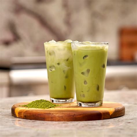 Iced Vanilla Matcha Protein Latte - Muskoka Mornings