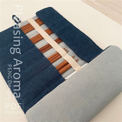 Easy Sewing Pattern Knitting Needle Case/one Size/canvas/denim Needle ...