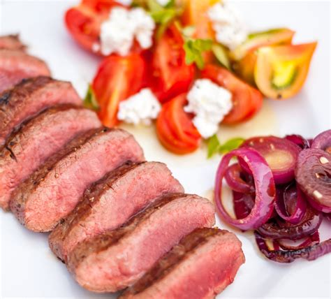 Barbecued cannon of lamb with tomatoes, ricotta & quick red onion ...