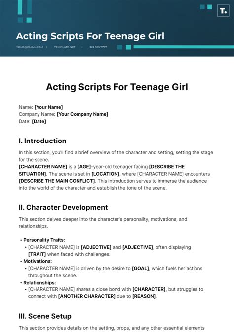 Free Talk Show Script Template to Edit Online