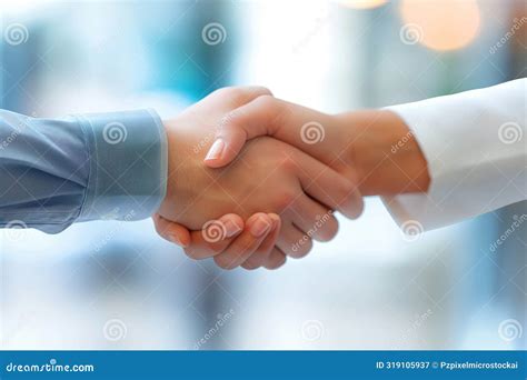Two People Shaking Hands Generated by AI Stock Illustration ...