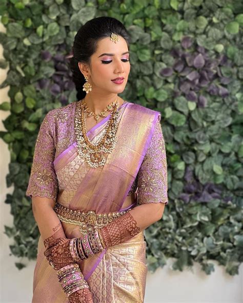 South Indian Brides In Pastel Sarees Who Stole Our Hearts! | WedMeGood