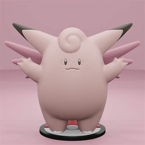 STL file Pokemon No. 036 Clefable 🐉 ・Model to download and 3D print・Cults