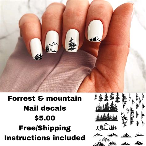 Mountain Peak Nails Design