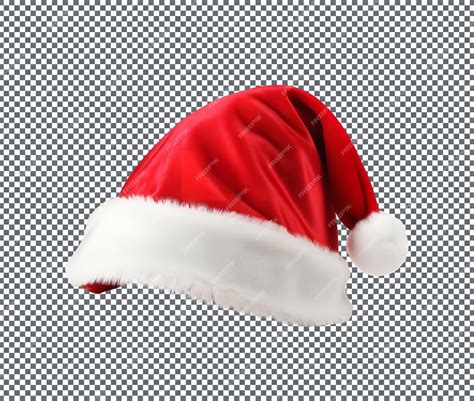 Santa hat isolated on transparent background | Premium PSD