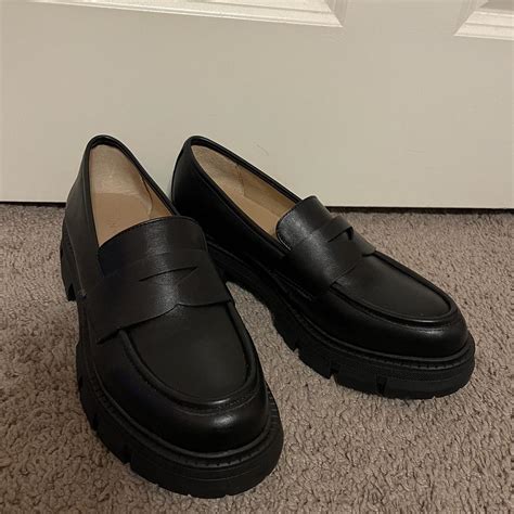 Sun + stone Lana lug penny women leather loafers... - Depop