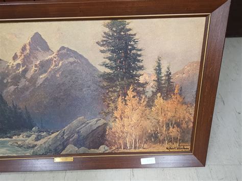 LARGE ROBERT WOOD 'GRAND TETON' PAINTING
