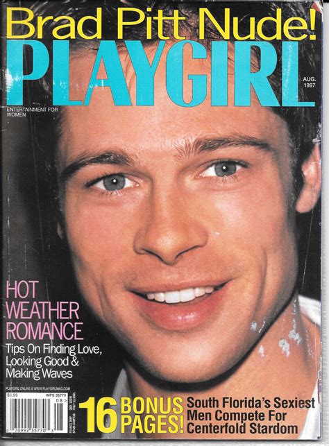 PLAYGIRL MAGAZINE "NUDE BRAD PITT" AUGUST 1997 ISSUE COLLECTIBLE ...