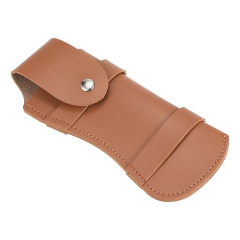 Uxcell 6.1" Leather Knife Sheath Belt Loop Folding Knife Sheaths PU ...
