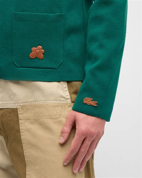 Lacoste x le FLEUR Men's Wool Cardigan | Neiman Marcus