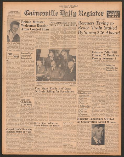 Gainesville Daily Register and Messenger (Gainesville, Tex.), Vol. 62 ...