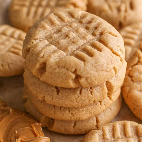 Chewy Peanut Butter Cookie Recipe Bakery Style Chewy Peanut Butter