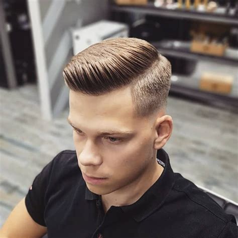 Mens Undercut Side Part Fade
