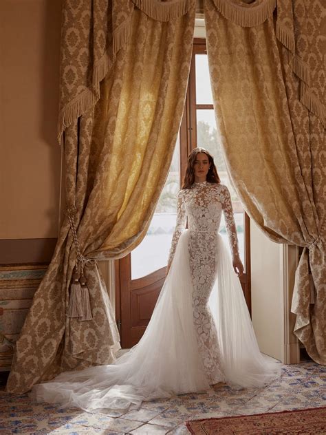 Elena Wedding Dress with Overskirt | Dell'Amore Bridal - wedding gown with overskirt