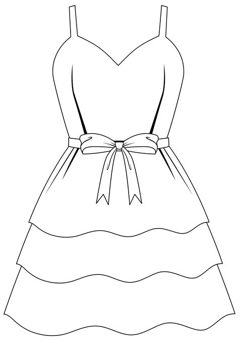 Outline Of Dress
