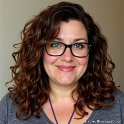 Curvy Mature Woman with Glasses | Stable Diffusion Online