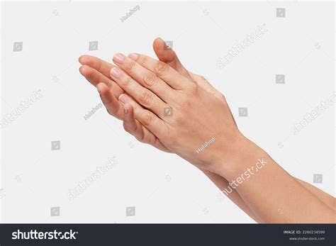 Hands Clapping Rubbing Hands Washing Hands Stock Photo 2280234599 ...