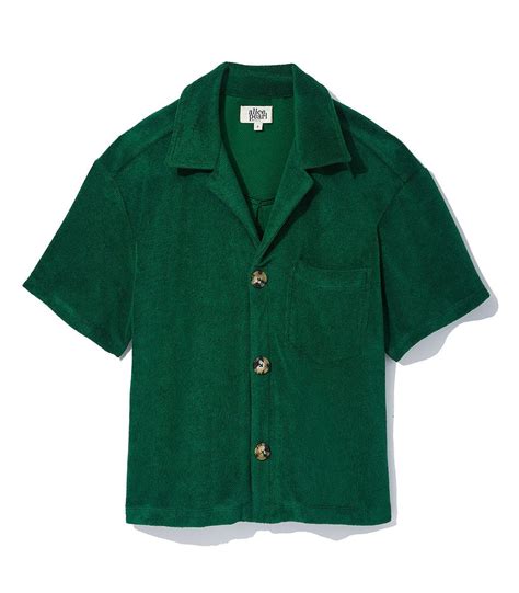 Alice Pearl The Weekend Shirt | Oversized Fit Cotton-Blend Terry Cloth