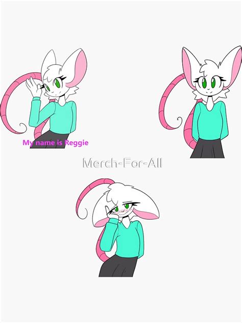 "Reggie The Mouse" Sticker for Sale by Merch-For-All | Redbubble