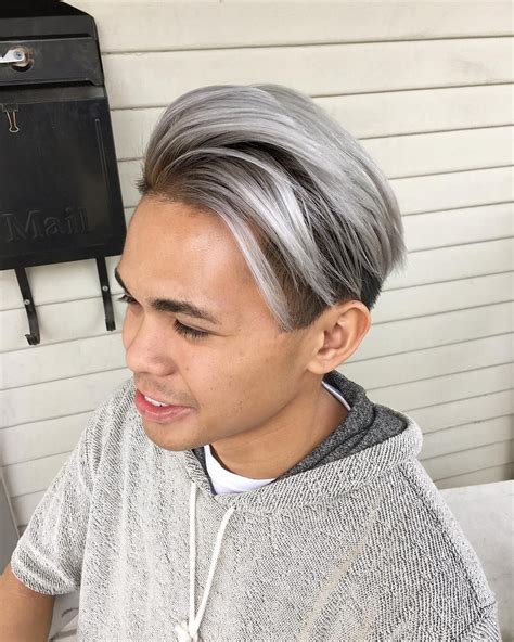Ash Gray Hair Color Men