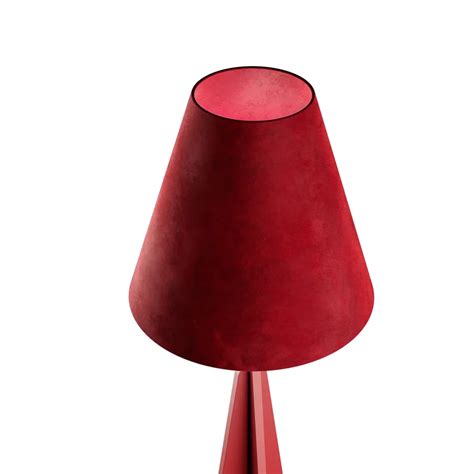 Brutalist Red Floor Lamp