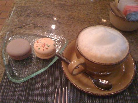 Missing Chicago today. French macaroons and cappuccino at Pierrot ...
