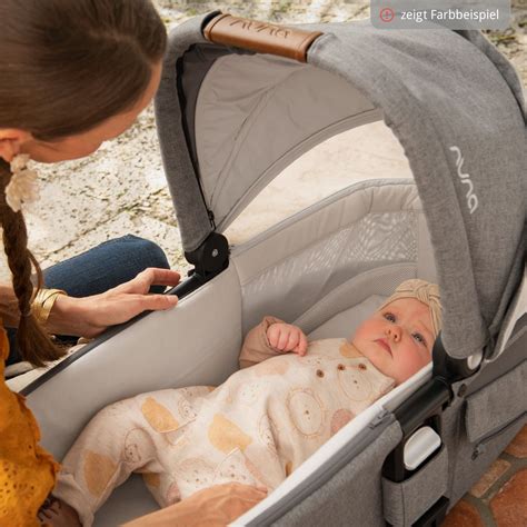 Nuna - Babywanne MIXX next mit Mesh-Fenster für Kinderwagen Mixx next inkl. Matratze ...