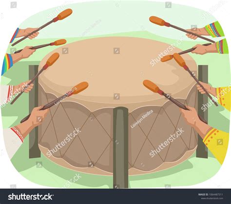 Native American Drum Clipart