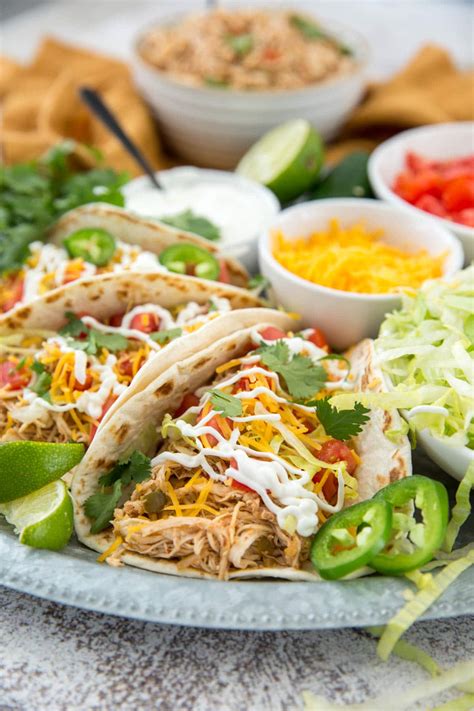 Easy Crockpot Pulled Chicken Tacos at Sam Rooke blog