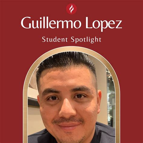 Student Spotlight: Congratulations to Guillermo Lopez who recently ...