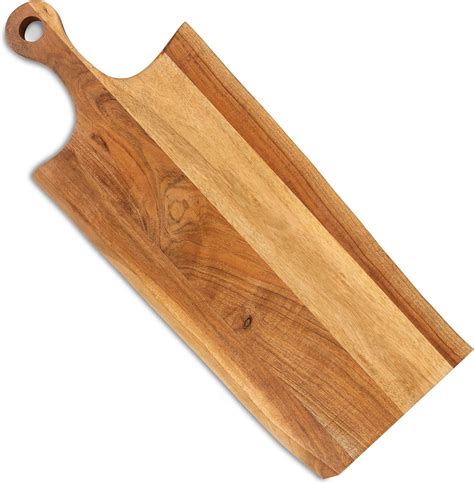 Amazon.com: Extra Large 27 inch Acacia Wood Serving Board with Live ...