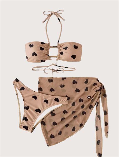 High Quality Thong Beach Bikini Womens Three-Piece Swimsuits Textured ...