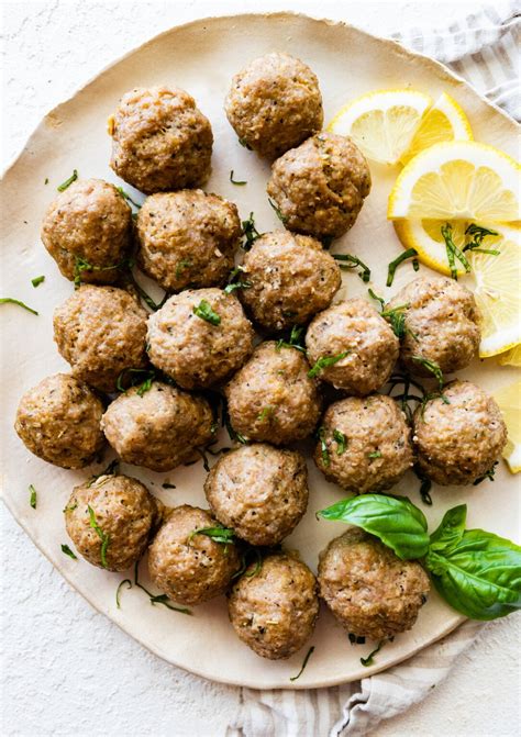 Baked Turkey Meatballs - Eating Bird Food
