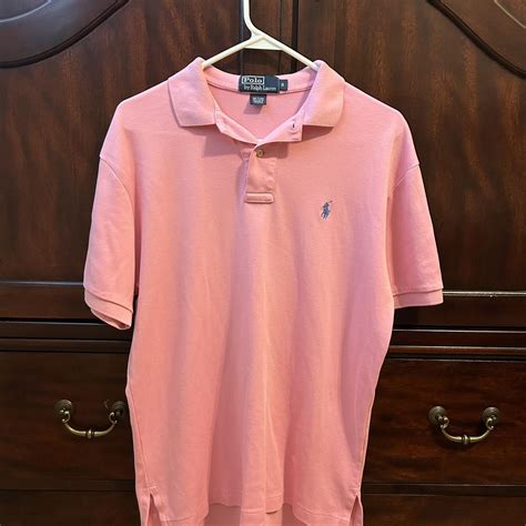 Polo Ralph Lauren Pink Polo T-shirt DM before buying... - Depop