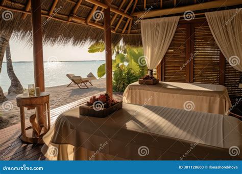 Relaxing Massage in a Bungalow in the Maldives Resort. Massage in the ...