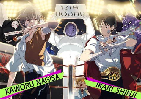 Neon Genesis Evangelion HD: Shinji & Kaworu Face Lilith, Sachiel ...