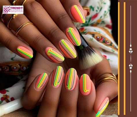 40+ Eye-Catching Neon Nail Designs for a Stunning Look - Trendy Canva