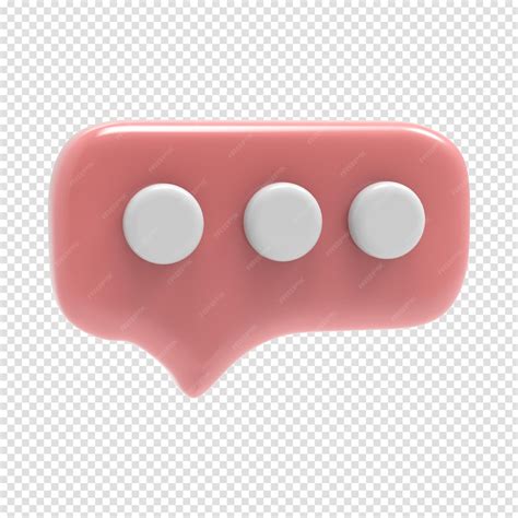 Premium PSD | Chat bubbles or speech bubble icon website ui on pink ...