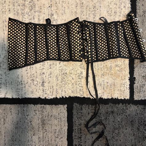 cute black & nude waist cincher tag has been cut... - Depop