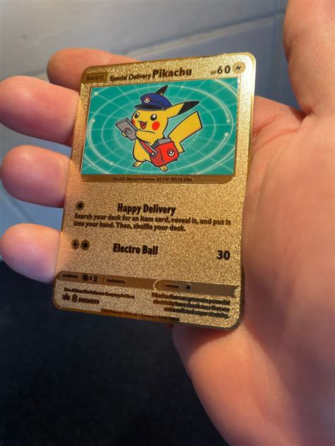 Pokemon pikachu gold card - botsnde