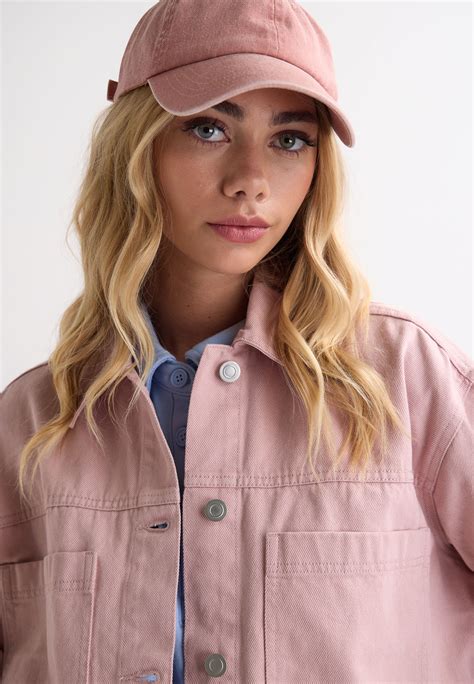 Womens Pink Plain Denim Shirt Jacket | Peacocks