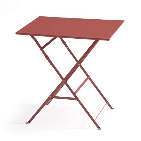 Ozevan square folding metal table La Redoute Interieurs | La Redoute