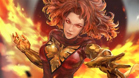 Download Dark Phoenix Jean Grey Comic Wallpaper | Wallpapers.com