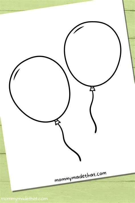 Party Balloon Outline Template at Carson Clark blog