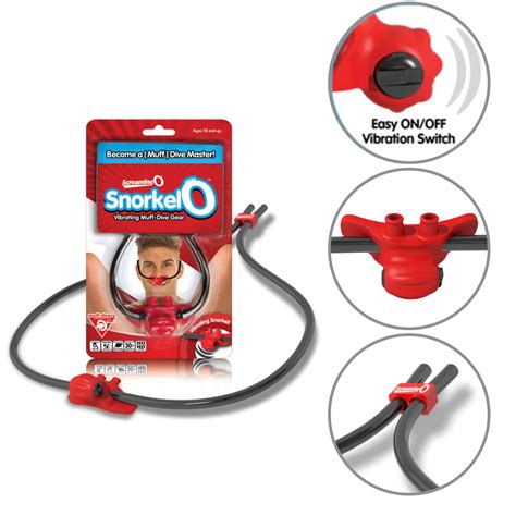Screaming Vibrating O Snorkel O Mini Oral Sex Vibrator Breathable Gag - Orgasmic Deals