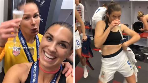 Alex Morgan Leads Shirtless Locker Room Dance Party After USWNT ...