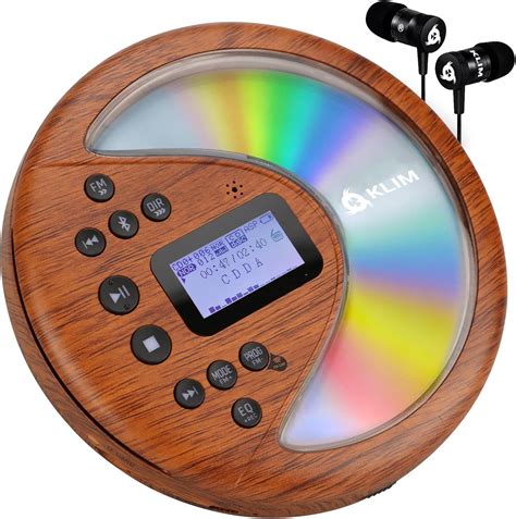 Amazon.com: KLIM Discover Wood + Portable CD Player Walkman with Long ...
