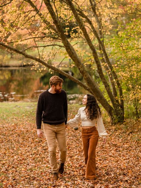 Southford Falls, CT Fall Couple Photoshoot // Liv D Photography | Fall ...