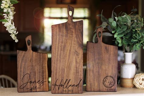 Personalized Charcuterie Board With Handle, Extra Large Custom Grazing ...