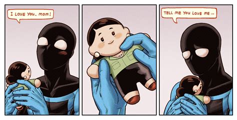 mark grayson, debbie grayson, and full masked invincible (invincible) drawn by rob_kuma4 | Danbooru